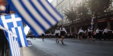 Students parade commemorating Greece's entry in World War II in 1940, Thessaloniki, Greece on October 27, 2019. / Μαθητική παρέλαση για την Εθνική επέτειο της 28ης Οκτωβρίου στην Θεσσαλονίκη στις 27 Οκτωβρίου 2019.